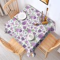 thumbnail image 2 of Pioneer Flower Floral Print Pattern Square Tablecloth,Waterproof Square Table Cover,Wipeable Spillproof Washable Table Cover for Home Kitchen Party Decor 42"X42"(107x107cm), 2 of 6