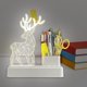 thumbnail image 5 of Lámpara LED de escritorio con portalápices y carga USB | Moderno organizador de plástico blanco para oficina, hogar y escuela | Luz nocturna para el cuidado de la vista, ideal para decorar el, 5 of 7