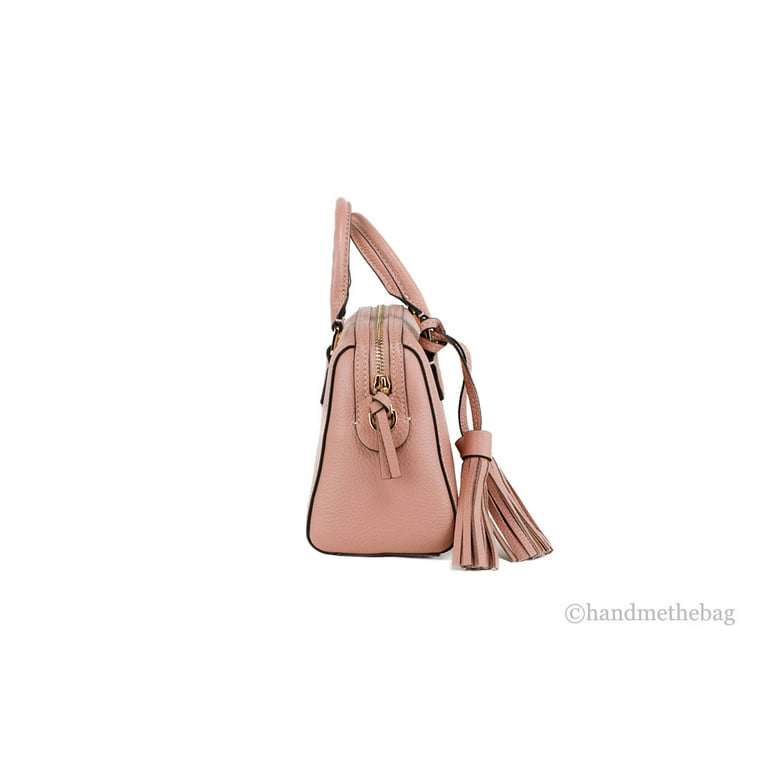 Tory Burch 87899 Thea Mini Web Satchel Pink Moon Leather Crossbody Bag -  $289 New With Tags - From Emily