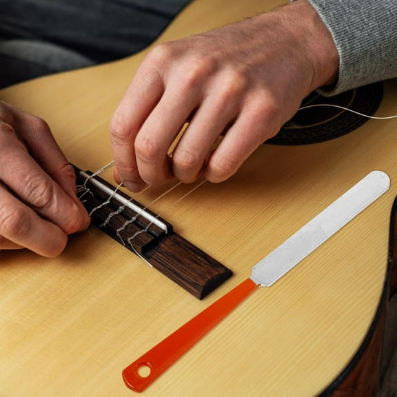 HOMEMAXS Guitar Repair Kit with Fret Crowning File and Polishing Tools for Acoustic Electric Guitars Stainless Steel Silver