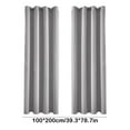 thumbnail image 6 of HBBKVI Luxury Blackout Curtains 39" × 79", Grommet Thermal Insulated Curtains for Bedroom Window, Noise Reduction Curtain Panels Gray, 6 of 6