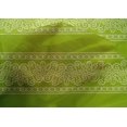 thumbnail image 4 of oneOone Cotton Silk Light Green Fabric Floral Bandhani Craft Projects Decor Fabric Printed By The Yard 42 Inch Wide, 4 of 4