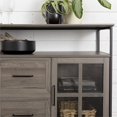 thumbnail image 2 of Radcliff 48" Industrial 3-Door Buffet in Slate Gray, 2 of 14