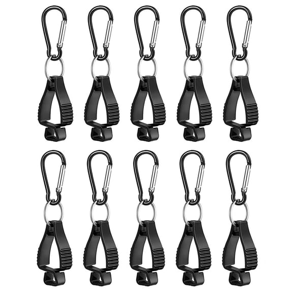 10 piezas Clips para guantes para el trabajo Portaguantes de plástico en forma de A para acampar al aire libre NikouMX Deportes