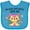 Turquoise, variant on Inktastic My Aunt and Uncle Love Me with Cute Kitten and Flowers Boys or Girls Baby Bib