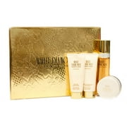White Diamonds 4 Pc. Gift Set ( Eau De Toilette Spray 3.3 Oz + Perfume Body Lotion 3.3 Oz + Shower Gel 3.3 Oz + Perfumed Body Powder 1.25 Oz ) for Women by Elizabeth Taylor