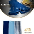 thumbnail image 5 of Thyme & Table Cotton Waffle Kitchen Towels, Blue White, 3-Piece Set, 5 of 6