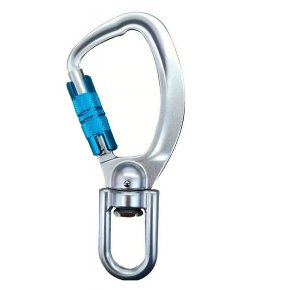 Swivel Carabiner Clip 360° Rotatable Carabiner Big Auto Locking Carabiner C-Ring Climbing Equipment Survival Rescue