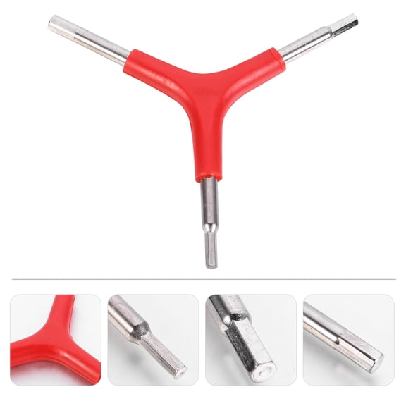 ifundom Steel Wrench Repair Tool Red for Outdoor Cycling and Bike Maintenance