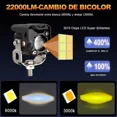 thumbnail image 3 of Focos Auxiliares Spot Luz Bicolor Lupa Exploradoras Moto 4x4, 3 of 5