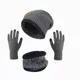 thumbnail image 1 of Niño 3en1 Gorro Bufanda Guantes Cuello Unisex Invierno Frío, 1 of 8