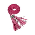 thumbnail image 1 of INSPIRE CHIC Ceintures à Franges Tressées pour Femmes, Taille Fine, Rose Rouge 132 cm/52 Pouces, 1 of 7