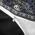 thumbnail image 4 of Erosebridal Spooky Ghost Twin Bedding, Bohemian Aztec Mandala Duvet Cover Set, Black Gray Blue, Black Reversible 2pcs, 1 Duvet Cover and 1 Pillowcase (No Comforter), 4 of 6