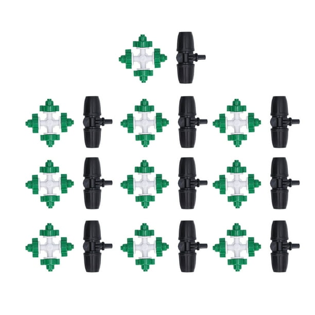 10 Sets Misting Nozzles Kit Plastic Water Misting Nozzle Atomizing
