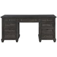 thumbnail image 2 of Magnussen Sutton Place Executive Desk in Weathered Charcoal, 2 of 2