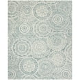 thumbnail image 2 of SAFAVIEH Abstract Tobon Geometric Circles Area Rug, Ivory/Blue, 9' x 12', 2 of 8