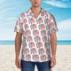 thumbnail image 2 of Balery Elephant Camisas hawaianas de manga corta para hombre, camisas playeras de corte holgado, camisas de vacaciones con botones,3X-Large, 2 of 7