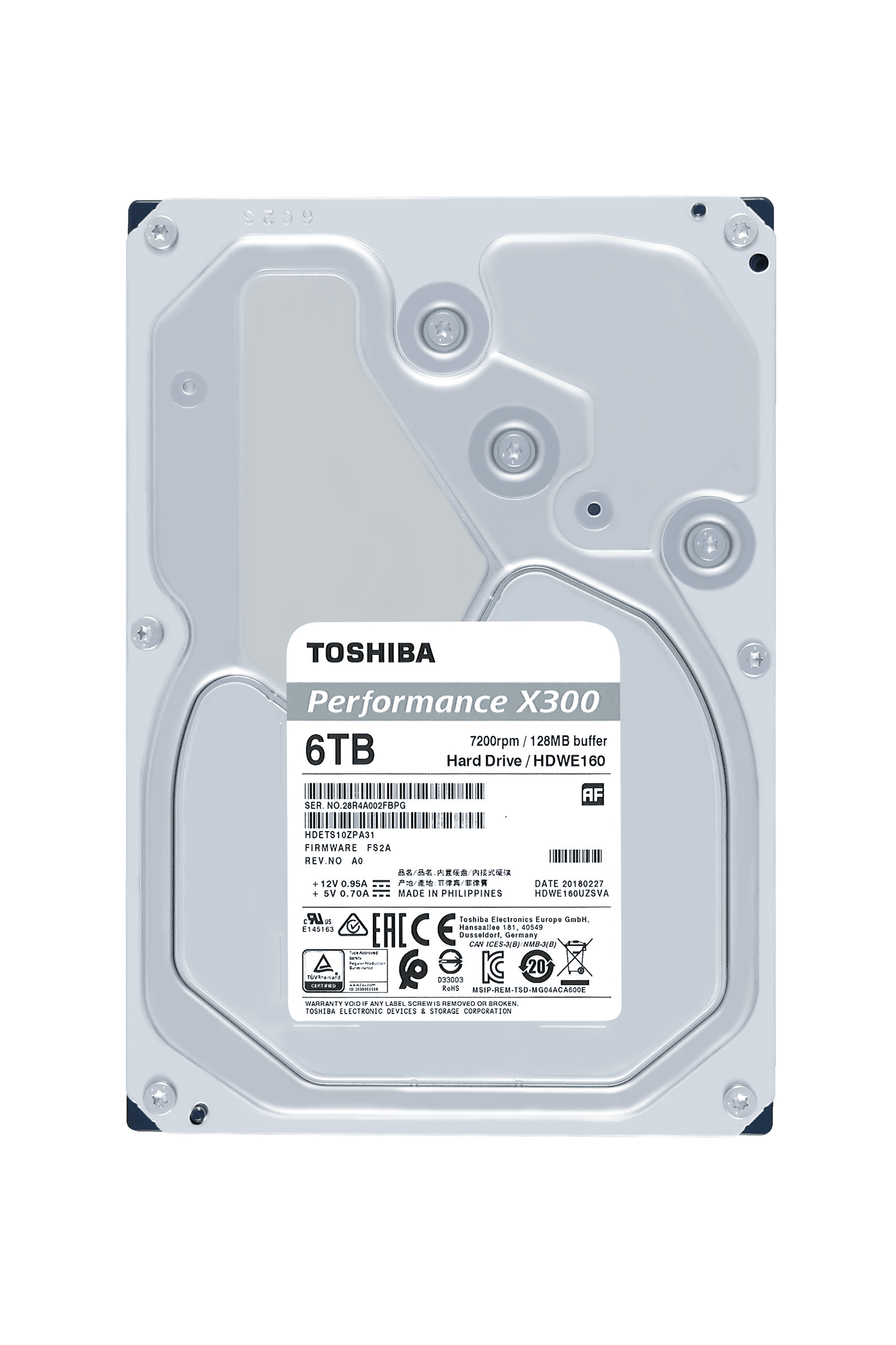Toshiba X300 6TB Performance & Gaming Internal Hard Drive 7200 RPM