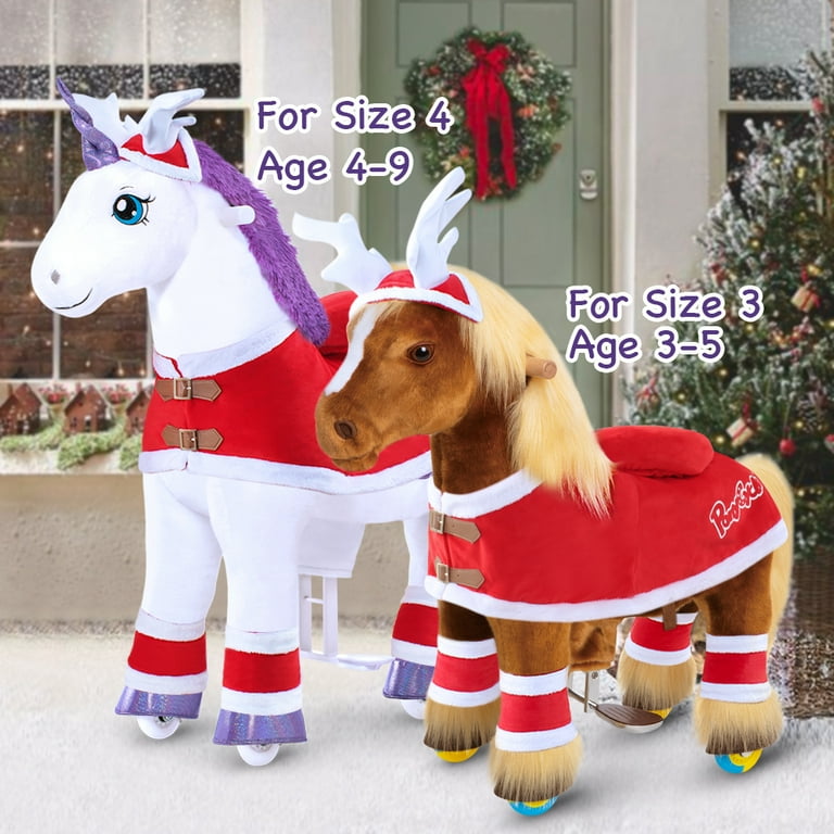 PonyCycle Ride on Horse Christmas Costume Size 4 for Age 4-8 - Walmart.com