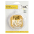 Everlast Clear Double Mouth Guard with Case for Fight Sports Including Soccer, Lacrosse and