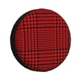 thumbnail image 2 of Balery Red Black Houndstooth Tire Covers - Tough Tire Wheel Protector for Truck, SUV, Trailer, Camper, RV -15 inch, 2 of 8