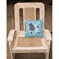 thumbnail image 2 of Carolines Treasures BB3539PW1818 Winter Snowflake Poodle Fabric Decorative Pillow, 2 of 2