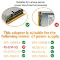 thumbnail image 4 of ZOUSSIQI Power Supply Board Adapter, 12 Position Module Power Distribution Board Adapter, 1200W Power Converters Board for ETHBTC Mining (Green) CA919-14461, 4 of 9