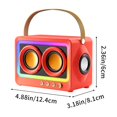 thumbnail image 3 of Kyusrd 360 Degree Stereo Sound Effect Long Battery Life Cool RGB Lighting Support Series Mirror Transparent Screen 5.3 Bluetooth Sound System, 3 of 8
