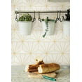 thumbnail image 7 of Packed Party Geometric Gold Standard Geometric Peel And Stick Vinyl Wallpaper, 216-in by 20.5-in, 30.75 sq. ft., 7 of 7