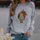 thumbnail image 1 of Puntoco Mujeres Moda Cuello Redondo Mangas Largas tops Blusa Pullover Sudadera Puntoco Puntoco-7436, 1 of 5