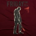 thumbnail image 2 of Friday the 13th Jason Athletic Baseball Jersey Shirt For Mens (Size S-XL), 2 of 4