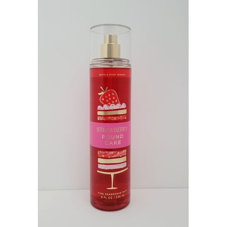 Bath and Body Works Strawberry Pound Cake Fine Fragrance Body Mist 8 oz