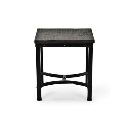 Steve Silver Ambrose Square End Table in Rustic Brown