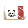 thumbnail image 1 of China National Treasure Panda Outline Desk Calendar Desktop Decoration 2023, 1 of 3