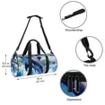 thumbnail image 5 of Dolphin Swim Bag, Sports Bag, Travel Bag, Yoga Bag - 17.7 inch Size with Interior Zipper Pocket and Large Capacity, 5 of 6