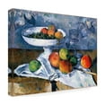 thumbnail image 3 of Trademark Fine Art Paul Cezanne Still Life With Fruit Dish Canvas Wall Art - 18x24, 3 of 5