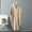 Khaki, variant on Lolmot Womens Boyfriend Shirts Button Down Long Sleeve Blouse Plus Size Solid Color Roll-Up Sleeve Cotton Linen Collared Shirt Maxi Dress Cardigan Cover Up