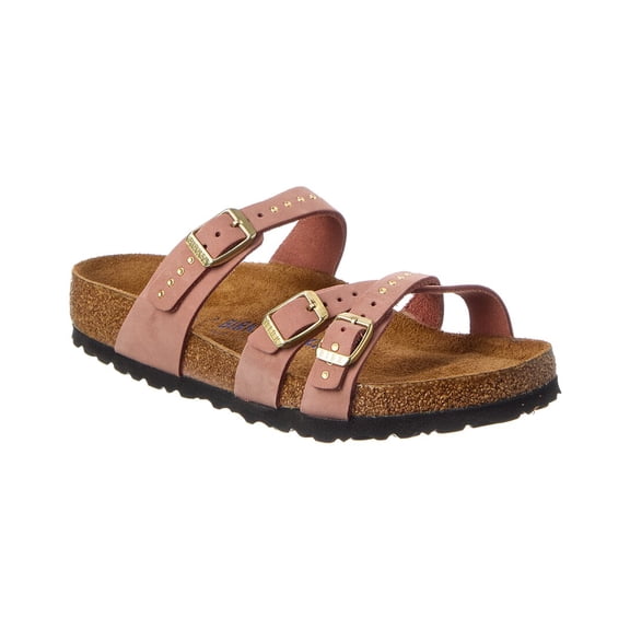 Birkenstock Franca Injected Rivets Leather Sandal, 35, Pink