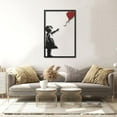 thumbnail image 4 of Banksy Balloon Girl Metal Wall Art, 4 of 9