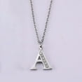 thumbnail image 3 of Jiaroswwei Initial Necklace 26 Letters Rhinestones Unisex Exquisite Electroplated Necklace for Mothers Day, 3 of 8