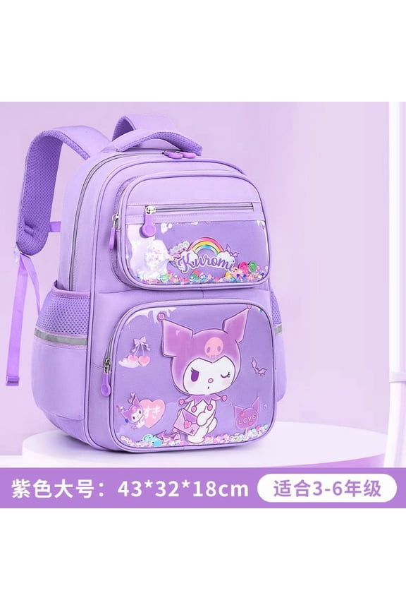 kuromi My melody Cinnamoroll cartoon school bag large capacity multi-compartment lightening cute backpack waterproof backpack