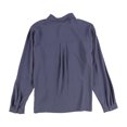 thumbnail image 2 of Eileen Fisher Womens Classic Silk Button Up Shirt, blue, XL, 2 of 2
