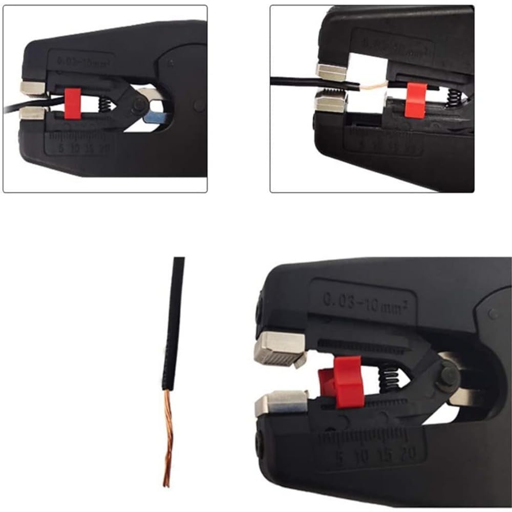 Wire Stripper Tool Electrical Wire Stripper With Blade Plastic Pliers Length Limiter Shockproof Fiberglass Wire Strippers For Copper And Aluminum Wires