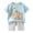 Light Blue, variant on Hienoo Little Girls Summer Outfits Cartoon Print Short Sleeve T-Shirt Shorts Set, Sizes 5-6Y