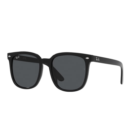 RAY-BAN RB4401D RB4401D Square Shape Sunglasses Polished Black Frame | Dark Grey Lens 57mm