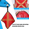 thumbnail image 4 of CEORPER 2Pcs Kayak Warning Flags Canoes Warning Flag with Webbing Kayak Safety Flag, 4 of 11