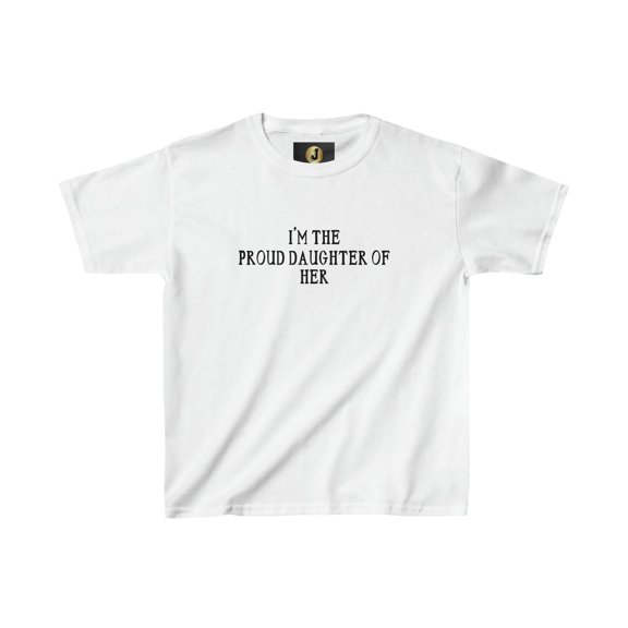 PROUD DAUGHTER HER - Kids Heavy Cotton™ Tee