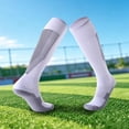 thumbnail image 2 of Luvior Kids Football Socks Thick Bottom Cushioned Sports Socks Knee Length Sweat Absorption Breathable Non- Football Sock For 7-12Y, 2 of 5