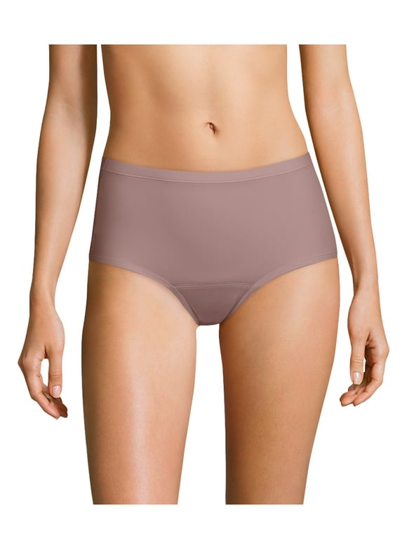Hanes Womens Comfort Period, Light Protection Underwear, 3-Pack Brief