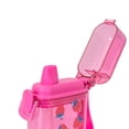 thumbnail image 2 of Mainstays 14 oz Sip Bottle with Locking Flip Lid, Straw & Silicone Handle, Pink, Strawberry, Plastic, 2 of 6